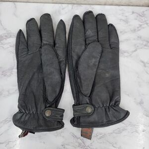 Adventure Bound Men's Vintage Black Leather Gloves Thinsulate